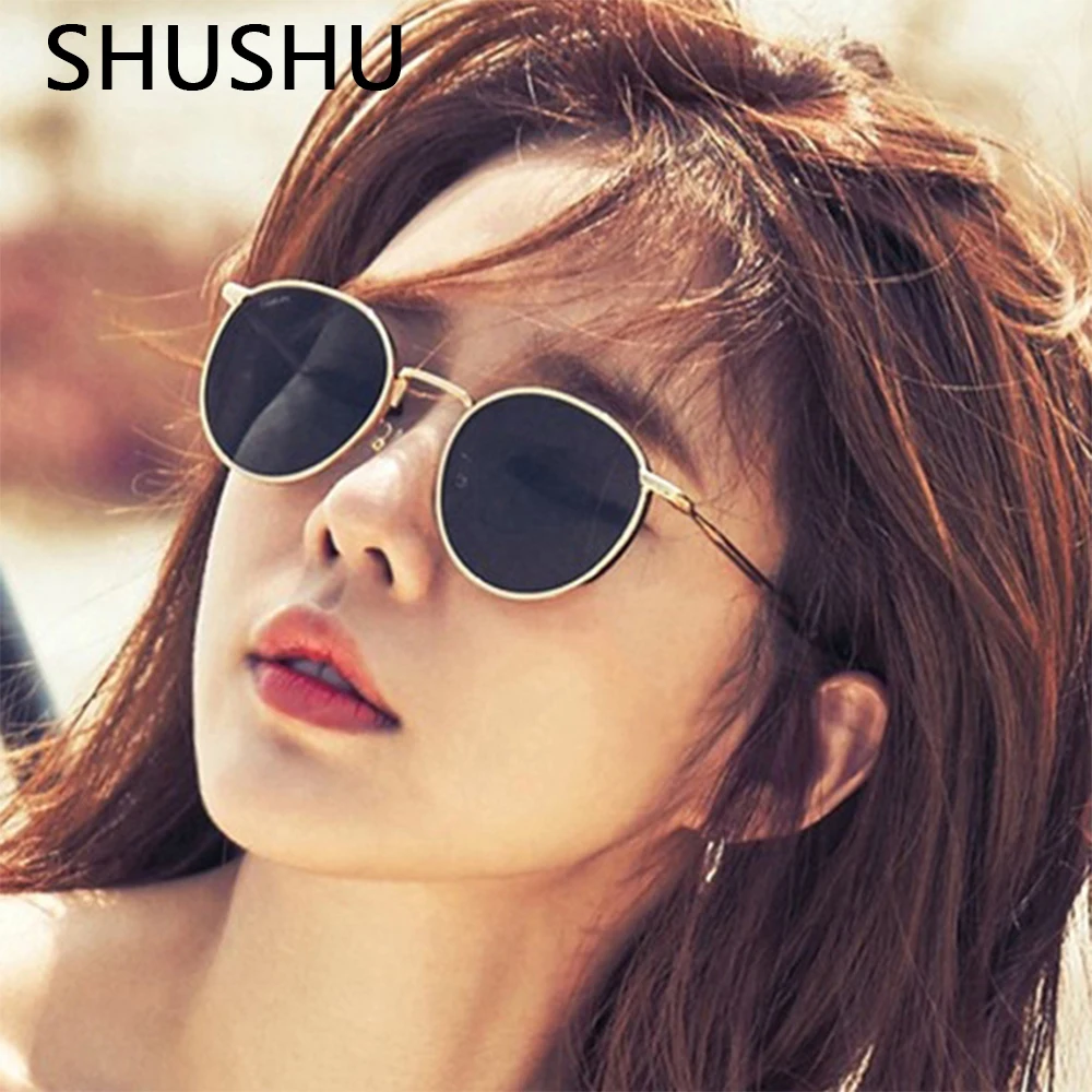 

Metal Small Frame Round Sunglasses Woman/Man Brand Designer Mirror Sun Glasses Male Female Fashion Vintage UV400