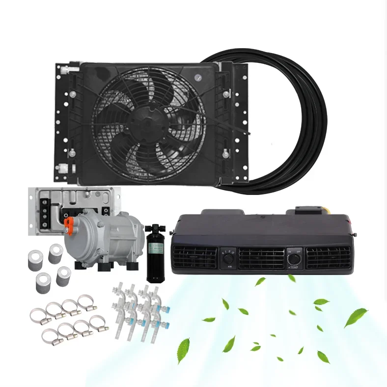 Complete 12V Under Dash AC Kit – 10000 BTU Electric A/C with Universal Fit for Car, Truck & Van