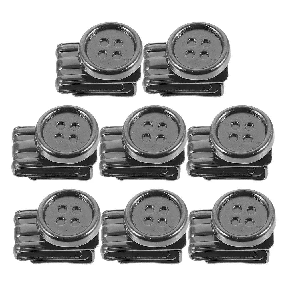 8Pcs No Sew Metal Suspender Buttons Multi Use Button Pins for Pants Hats Suspenders Button Replacement Suspender Buttons