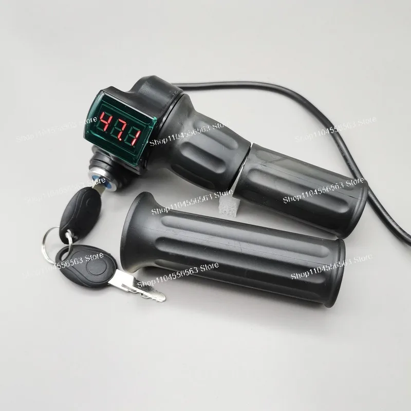 Scarlet Letter Digital Display Voltage Throttle0-99V General Electric Vehicle, Half-Section Movable Door Lock and Digital Handle