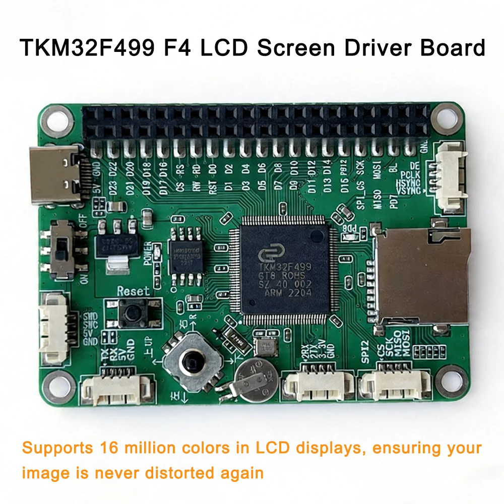 TKM32F499 Development Board 32bit MCU F4 LCD Screen Driver Board With Ultra-High-Speed ​​TK80/SDIO Interface Direct Drive RGB888