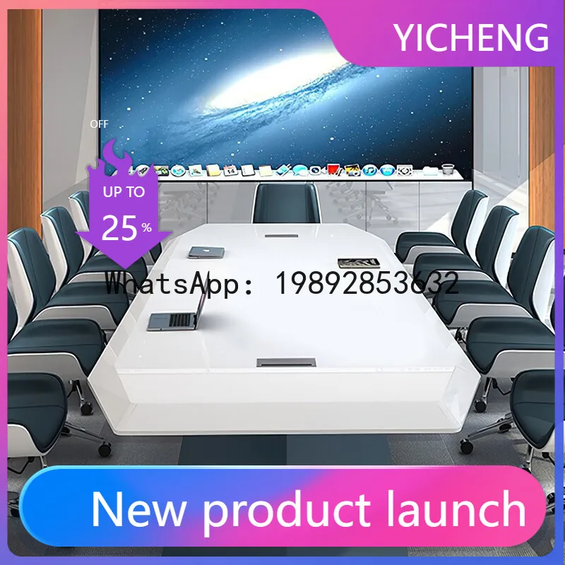 

Hys office conference table large long table training fashion indoor reception furniture table