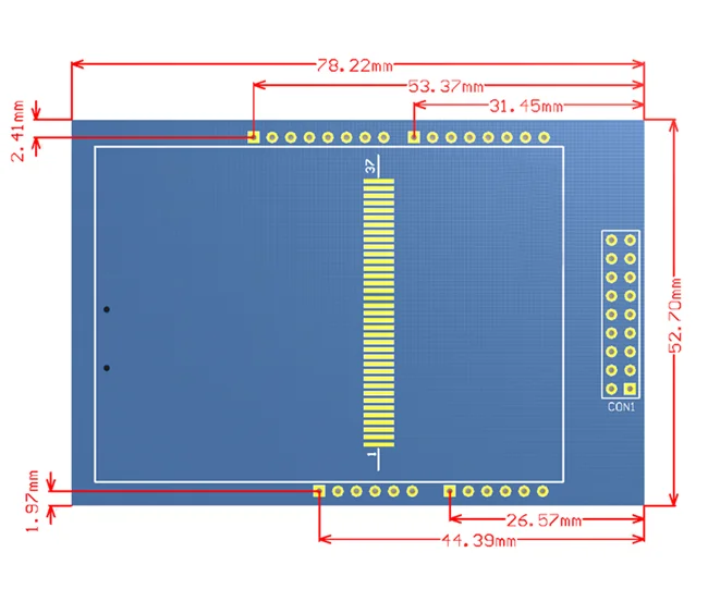 شاشة TFT LCD تعمل باللمس 2.8 بوصة وحدة دعم UNO R3 عالية الجودة HX8347I ILI9341