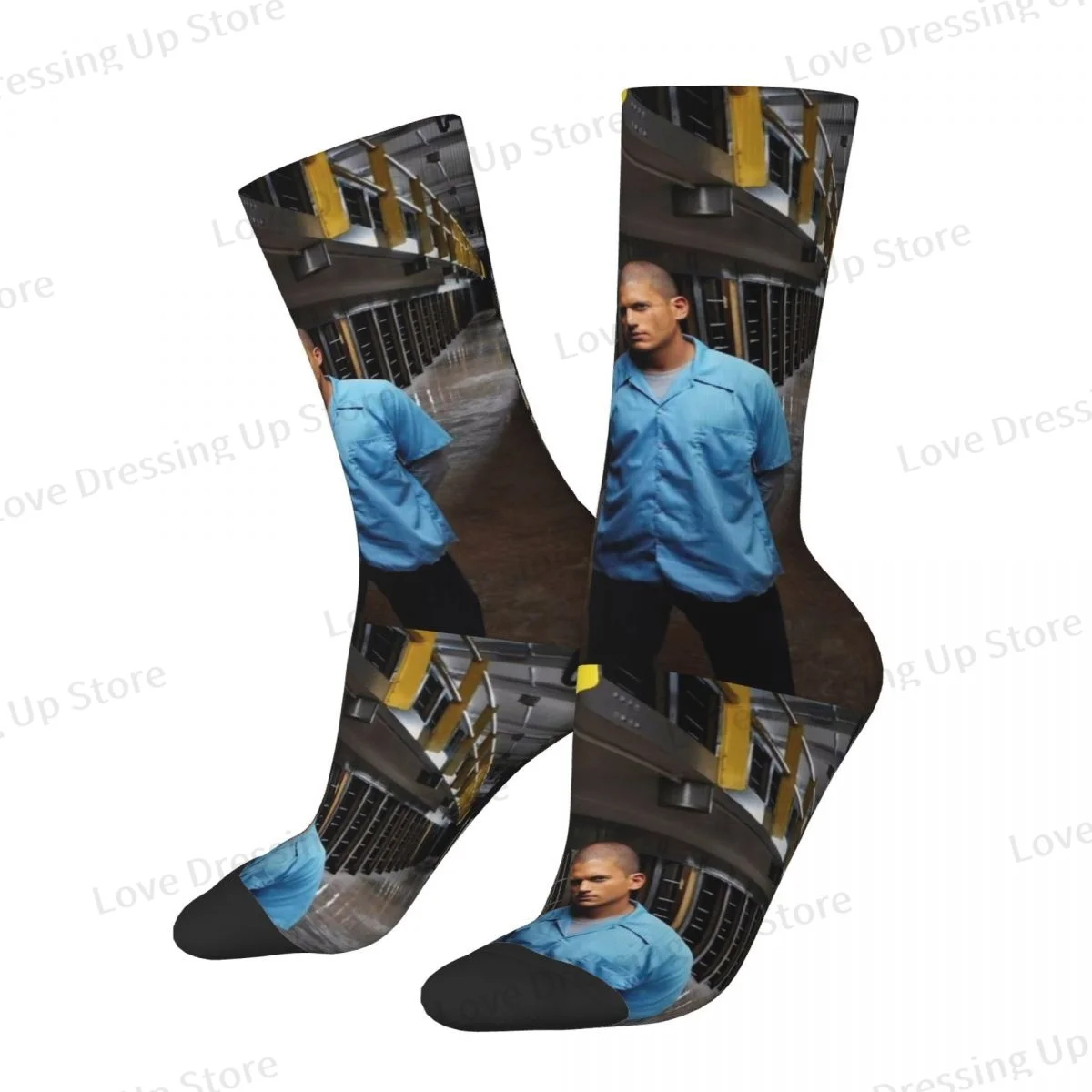 Prison Break Men Women Socks Windproof Novelty Suitable for all seasons Stockings Gift