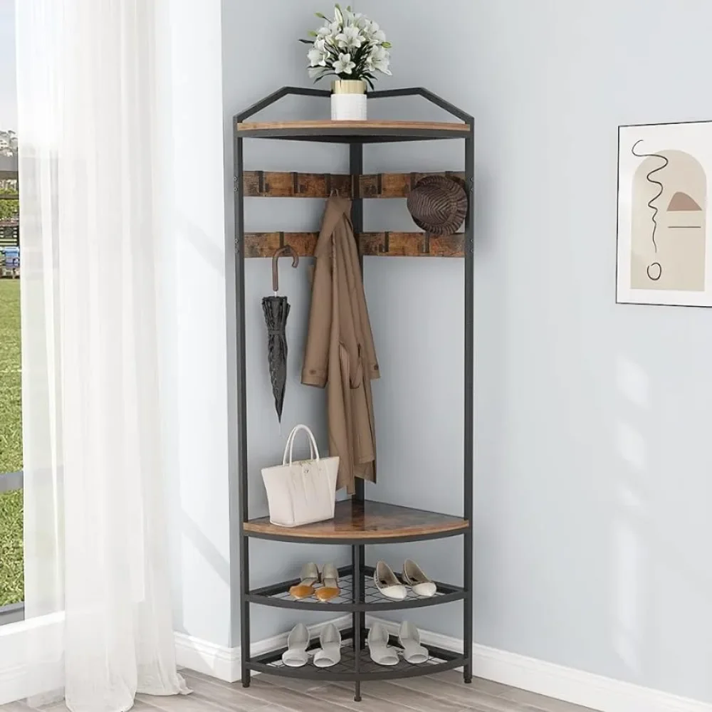 Standing Coat Rack Storage Furniture Furniture for Home Clothes Rack for Hanging Clothes Hanger Floor Racks Room Pole Living