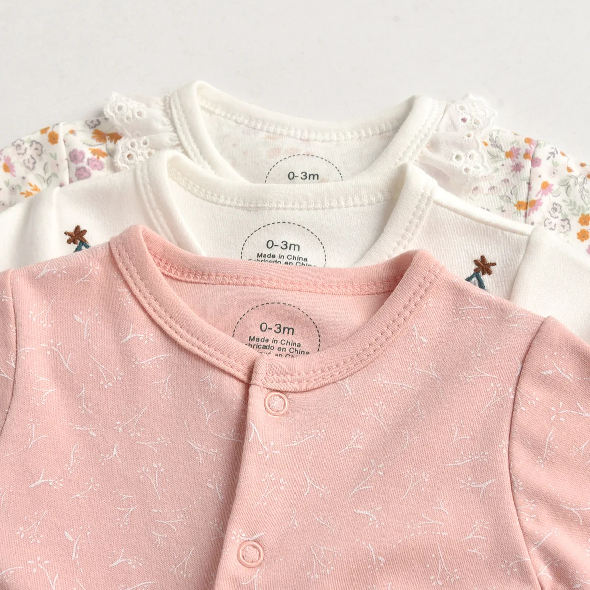 Brand Newborn Babies Clothes Infant Baby Boys Girls Romper Cotton Long Sleeve Pajamas Jumpsuit Toddler Clothes Outfits 3Pcs/Lot