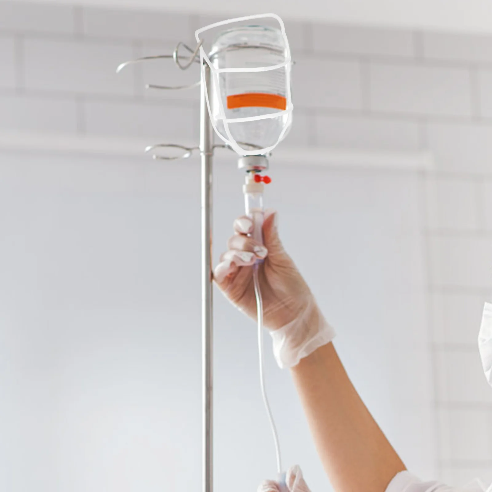 

20Pcs Infusion Bottle Nets Thick Plastic Reusable Hospital Clinic Saline Bottle Storage Covers Hanging Infusion Accessories