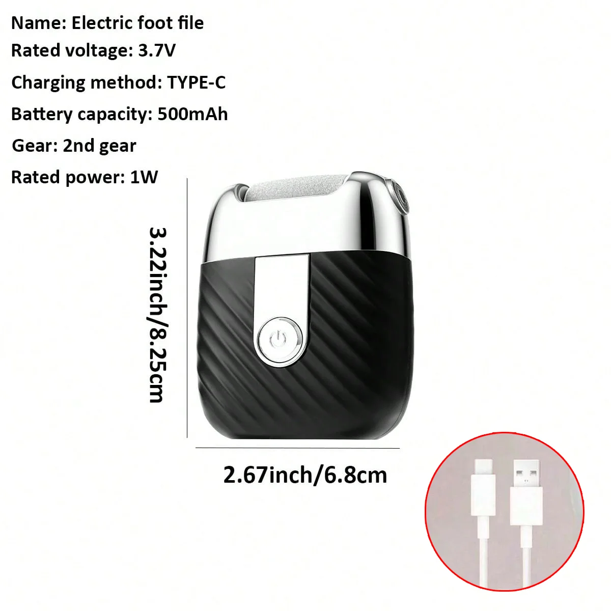 New Model of Fully Automatic Dead Skin and Callus Remover, Pressure-Sensing Pedicure Tool, Portable Smart Electric Foot Grinder