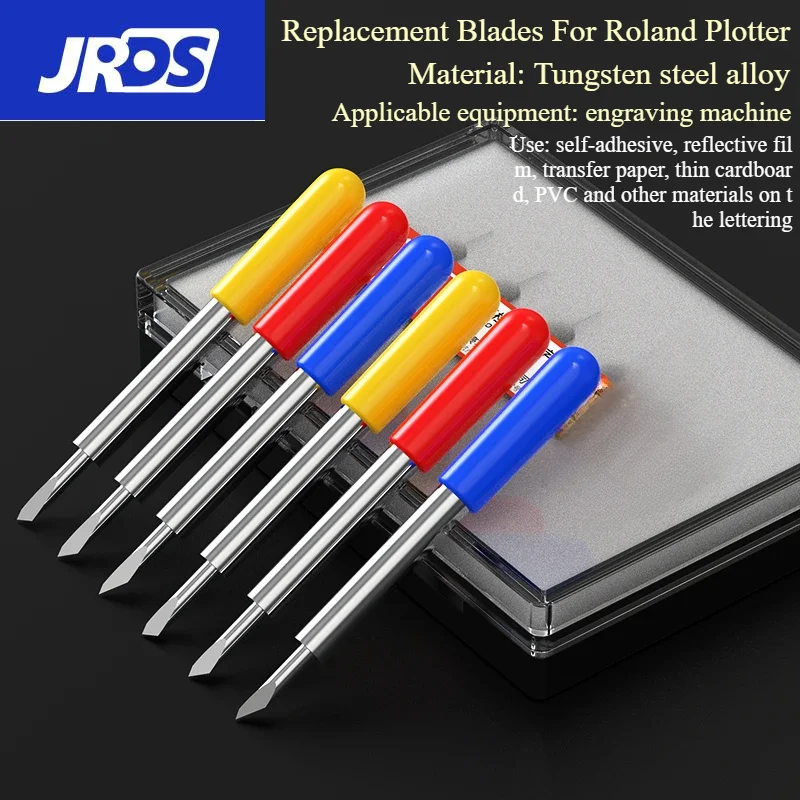 Jrds 30/45/60 graus lâminas de substituição para roland cricut plotter lâmina faca cortador lâminas para ferramentas elétricas plotter corte