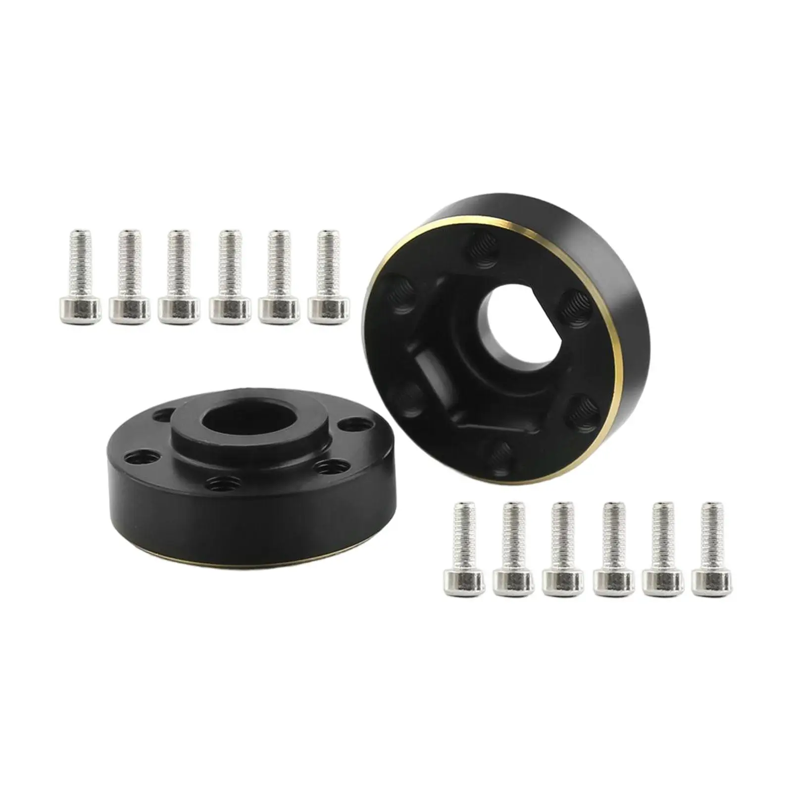 Radsechskantnabe, verbreiterter Adapter aus Messing für RC-Car im Maßstab 1: 10, 1,9 Zoll 2,2 Zoll Legierungs-Beadlock-Felgen-Upgrade