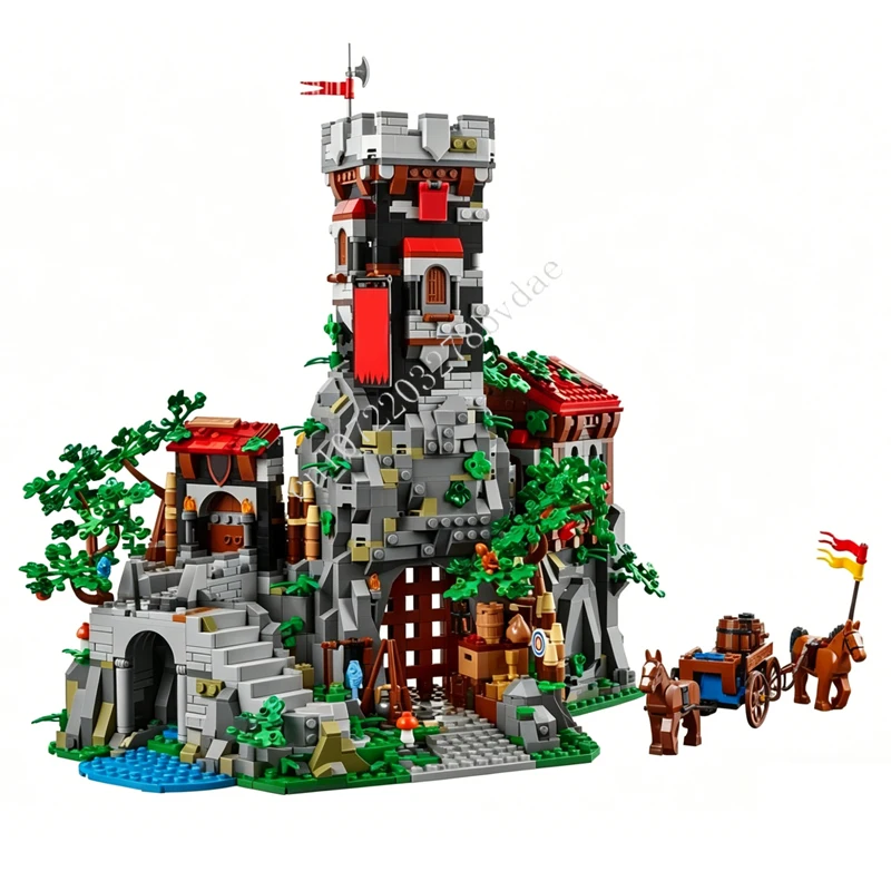 2623PCS Outlaw Forest Den MOC Creative street view Model Building Blocks Architecture DIY Education Assembly Model Holiday Toys