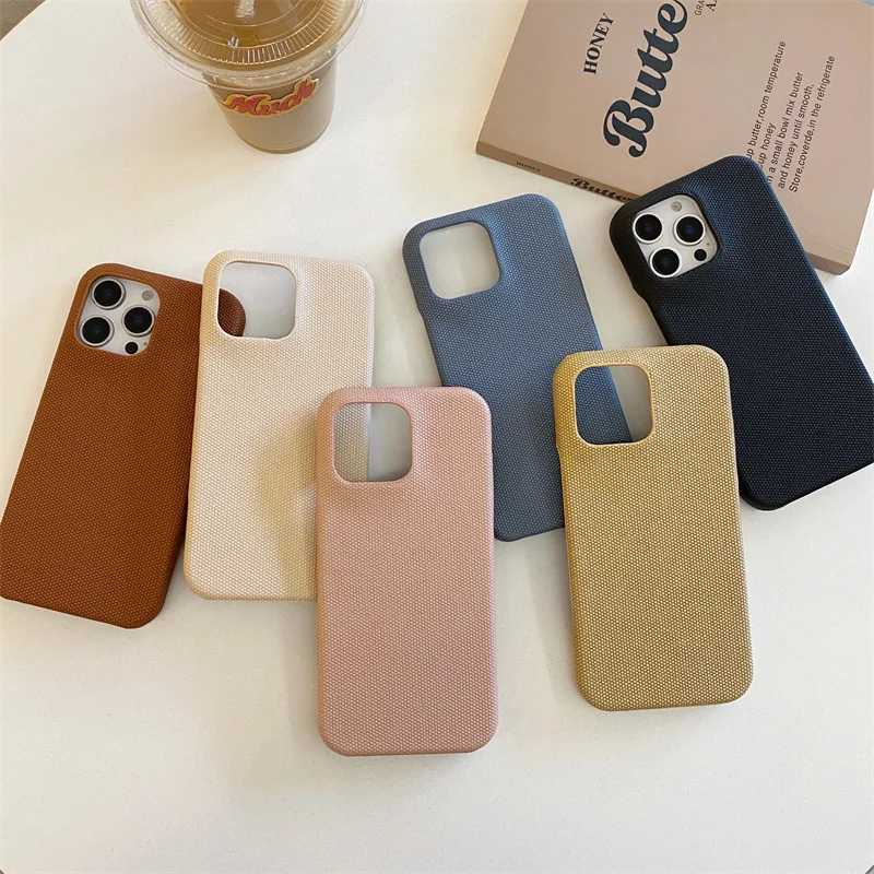 

Simple leather pattern solid color phone case for iPhone 15 promax 16Pro 15 14 13 Pro 12 cover silicone cute Apple 15 Pro Cover