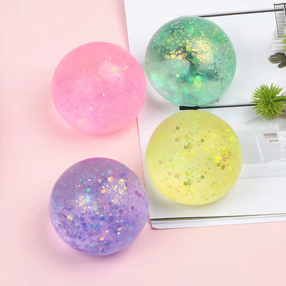 

6 Pcs Stress Pressure Relief Squeeze Toys Stretchy Decompression Balls Mental Health Gift Small Sensory Balls Creative Toy