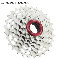 SILVEROCK Bike External 3Speed 7Speed 11-28T Cog Cassette Chrome Sprocket for Brompton 3Sixty Pikes Folding Bke Chainwheel