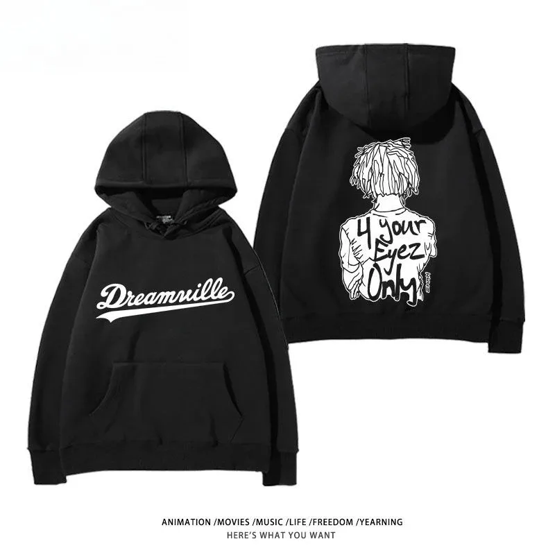 J rap cole mesmo dreamville camisola com capuz masculino e feminino solto retro hip hop high-end luxo oversized produto quente unisex clássico