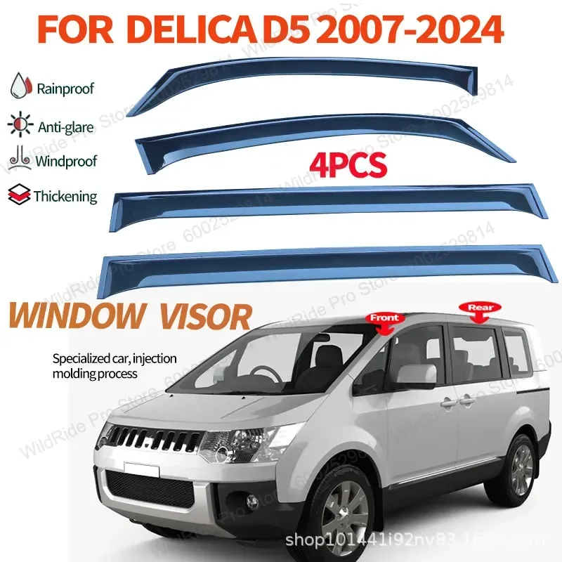 Cross Border for Mitsubishi Delica D5 Rain Side Window Deflector Window Visor