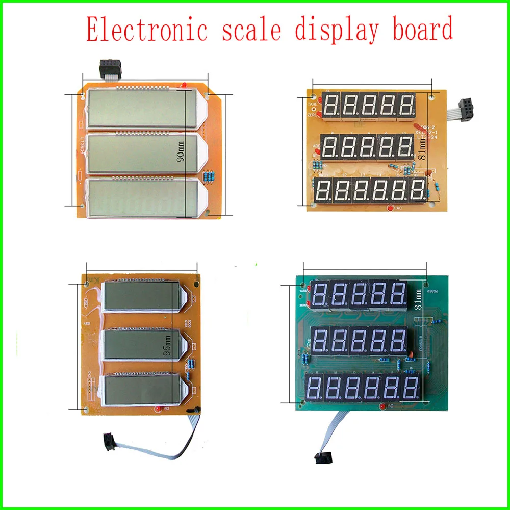 Escala Eletrônica Acessórios Tela de Exibição Placa de Circuito Led Lcd Letra Escarlate Black Word Display Made in China