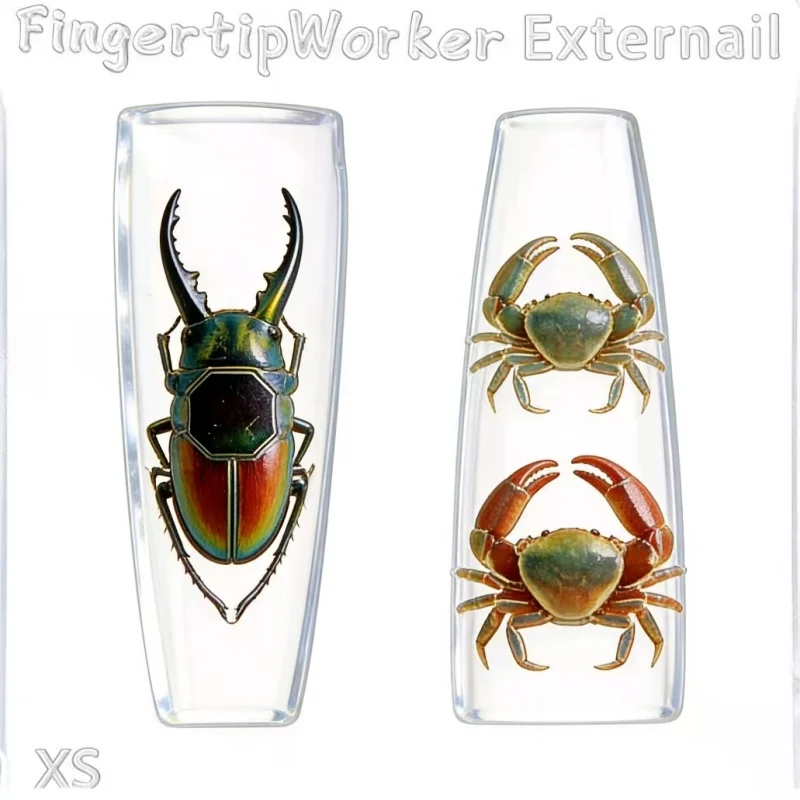 Silikon-Nagelkunstform 3D Spinnen Skorpione Krabben Insekten Detaillierte Form für Schmuckherstellung Transparente Einteilige Form – Detail 2