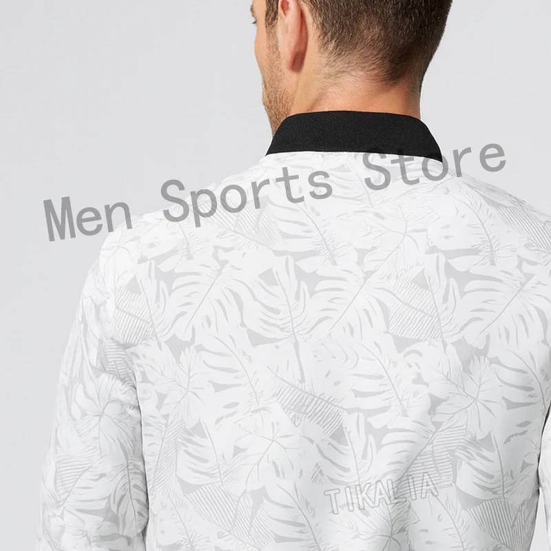 سترة رجالية كاجوال بقصة ضيقة، معطف منفوخ خفيف الوزن مطبوع، ملابس خارجية عصرية للارتداء اليومي، ملابس ربيع الخريف