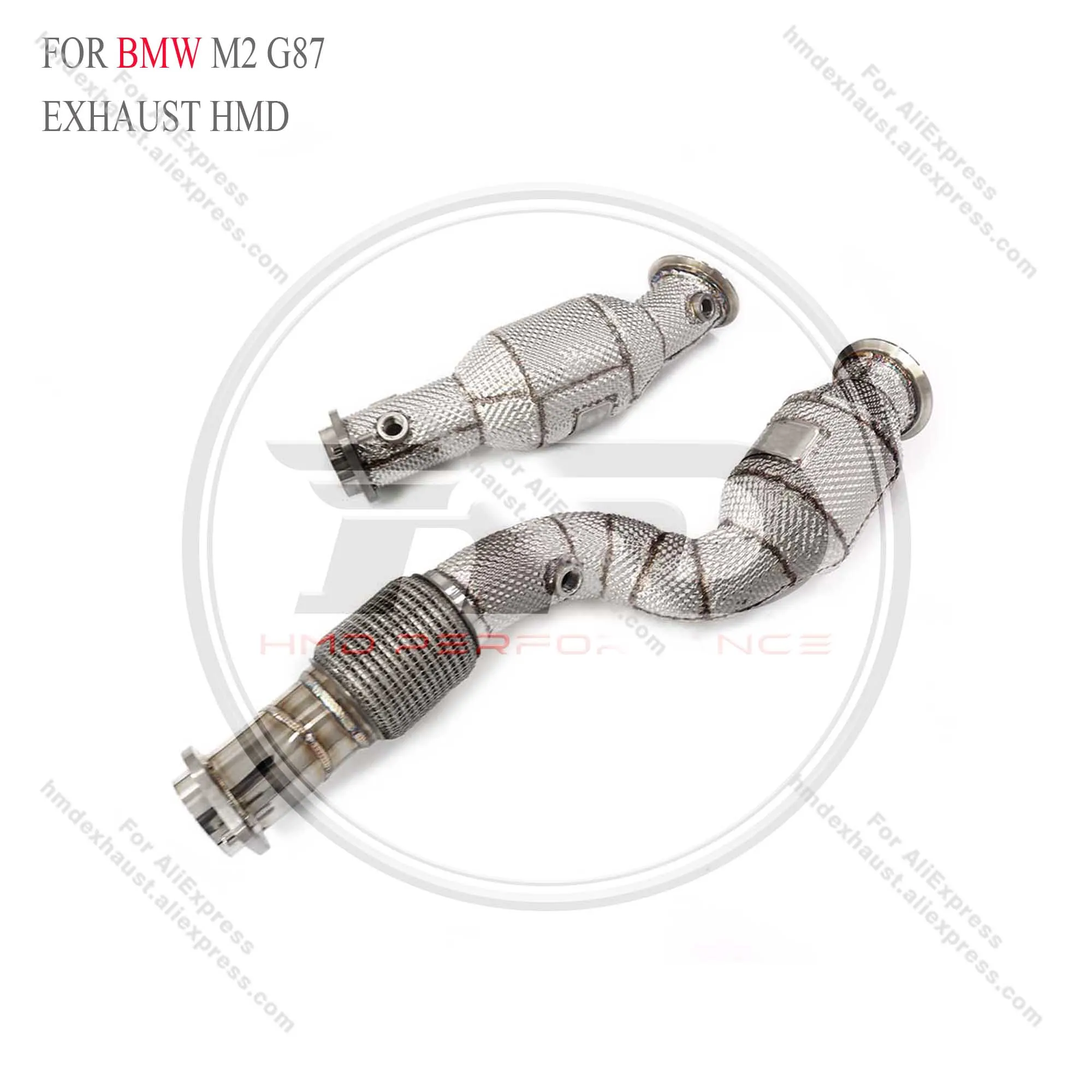 HMD Exhaust System High Flow Performance Downpipe for BMW M2 G87 3.0T With Heat shield