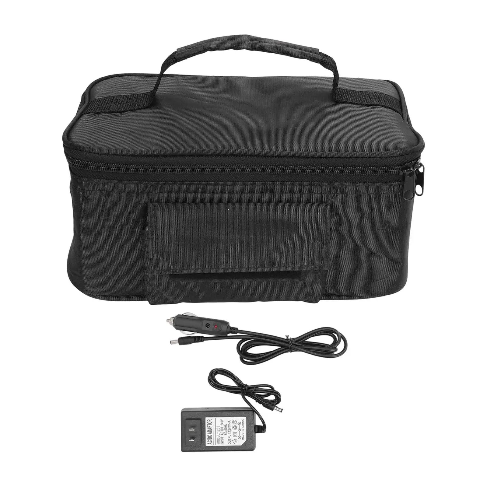 Thermal Lunch Box Insulated Food Heater Bag Portable Electric Lunchbox with US Adapter for Work Travel