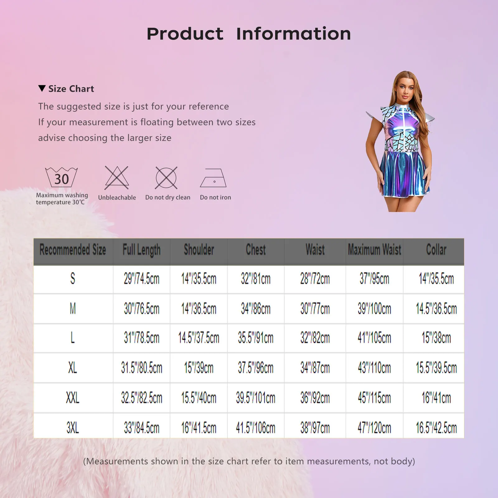 Womens Halloween Alien Astronaut Dress-up Dress Gradient Sequin Metallic Fly Sleeve A-line Mini Dress for Space Themed Party