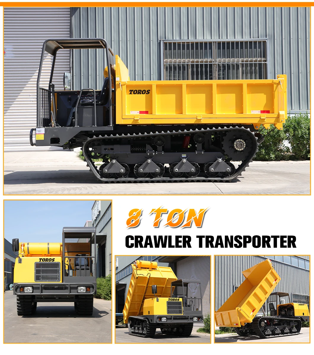 Hochwertiger 3-Tonnen-Raupenwagen-Transporter, maßgeschneiderter Raupen-Muldenkipper, geeignet für All-Terrain-Raupen zum Verkauf – Detail 14