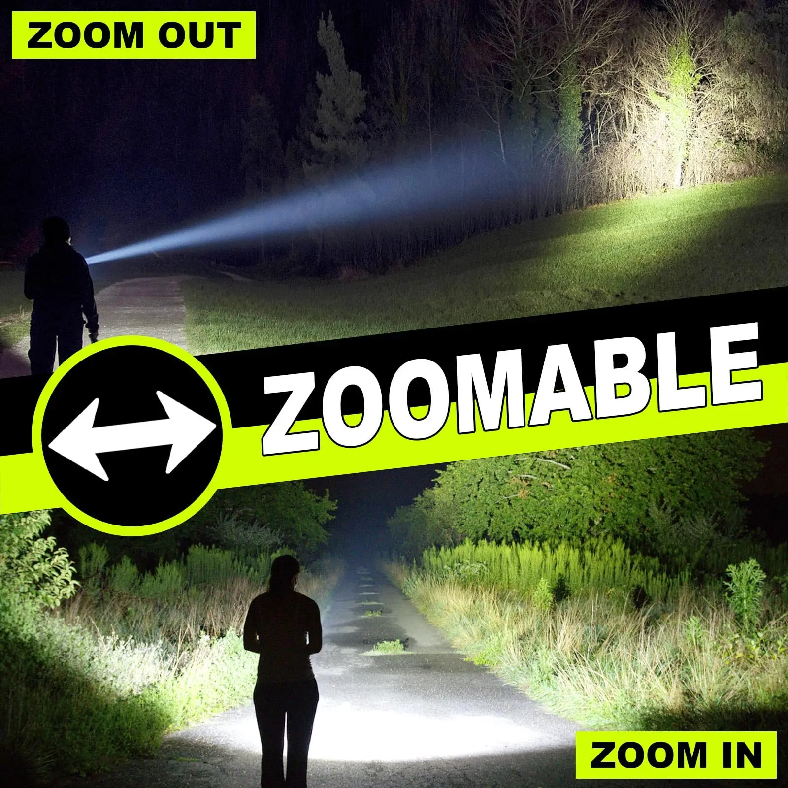 Most Powerful LED Flashlight White Laser Tactical Flash Light USB Rechargeable Zoom Torch Long Range Lamp Camping Lantern