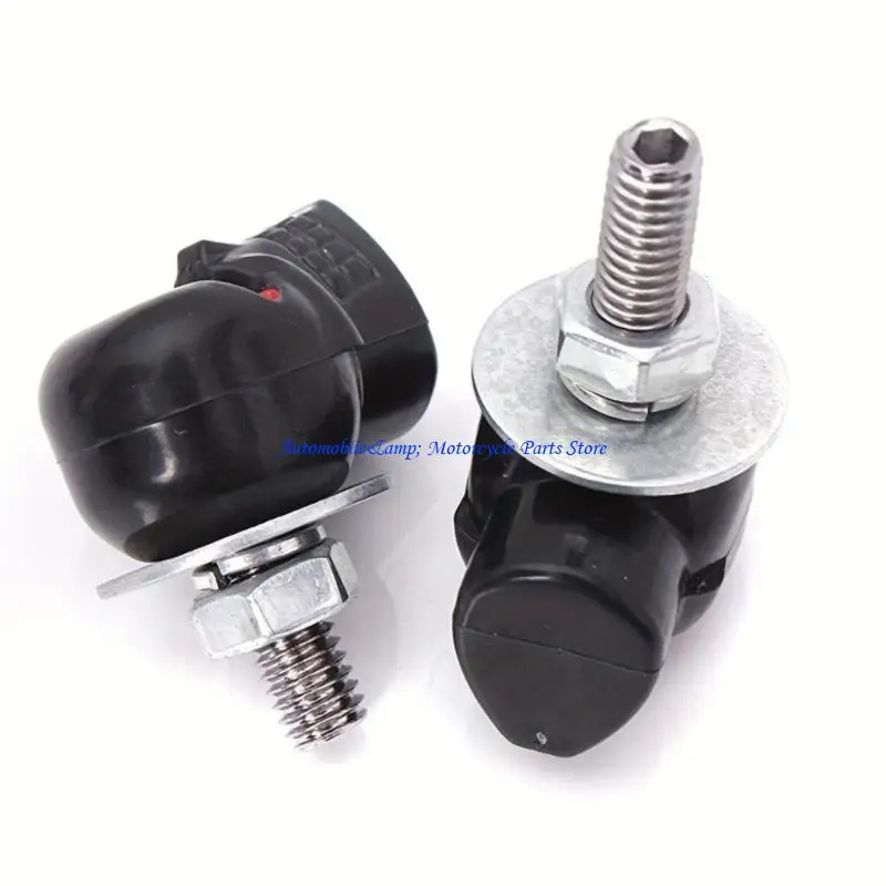 

H7BD Unique Skull Themed License Plate Fasteners Screws For Cars And Bikes Standard 1/4'' Threads Weather Resistant