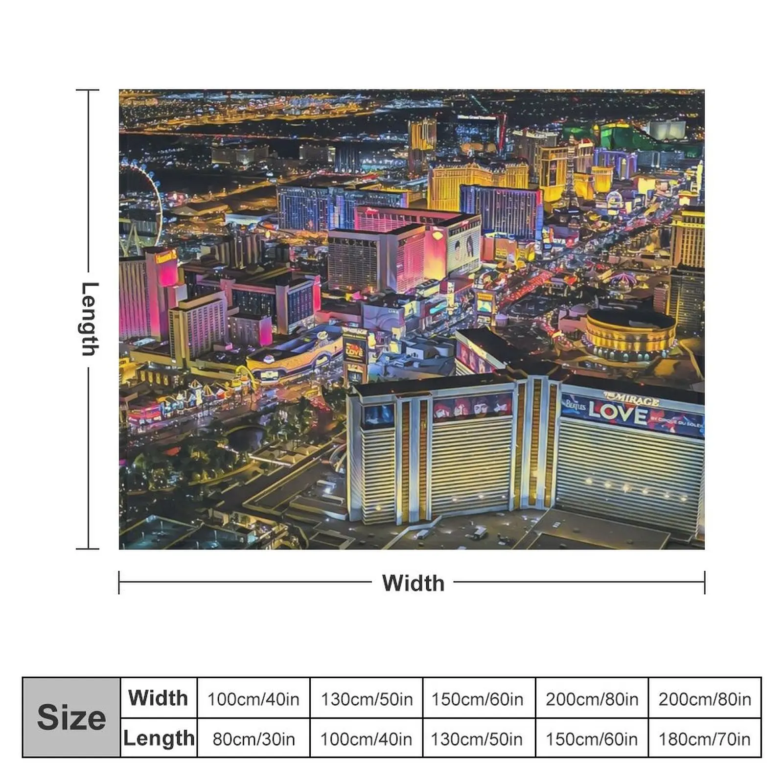 Las Vegas Strip Throw Blanket Blankets For Bed Sofa Quilt Soft Blankets