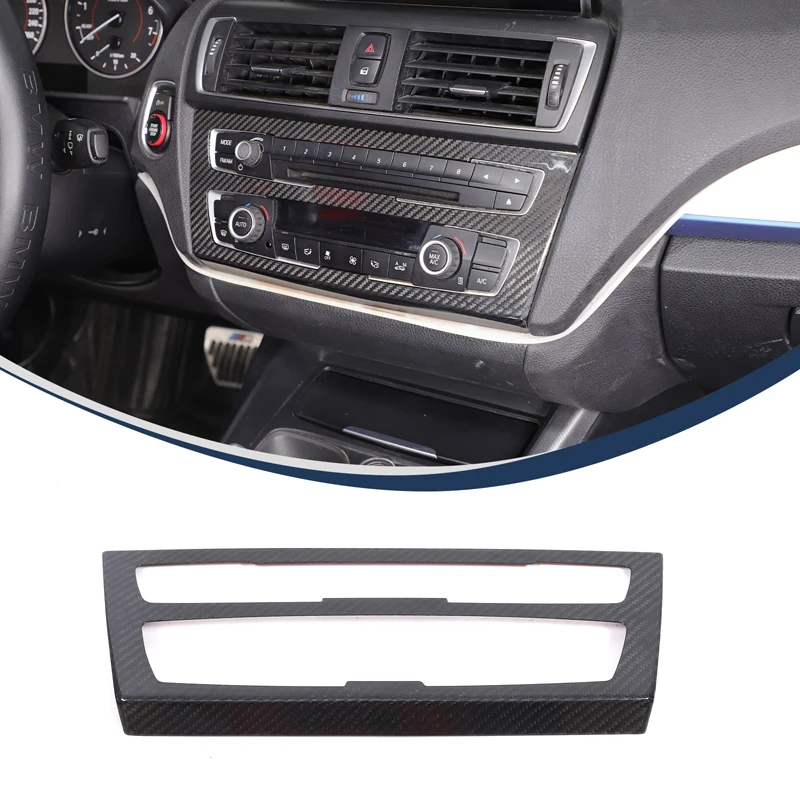 

For BMW 1 2 Series F20 F21 F22 F23 2012-2016 Real Carbon Fiber Central Control Air Conditioning Mode Button Frame Trim Sticker