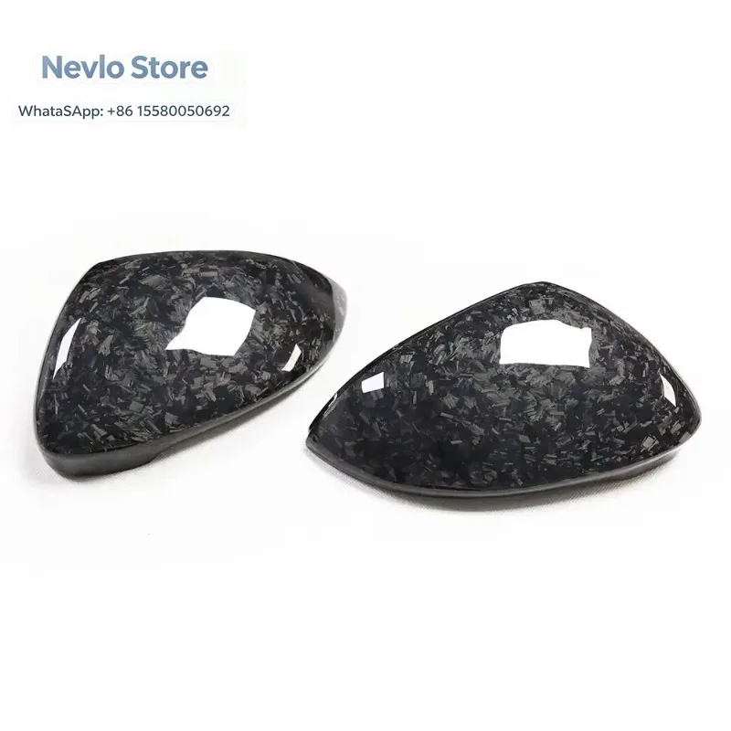 For ged Carbon Fiber Mirror Casing for Volkswagen VW Golf 8 MK8 Rearview Mirror Cover Side Mirror Housing Shell Replacment 2019-