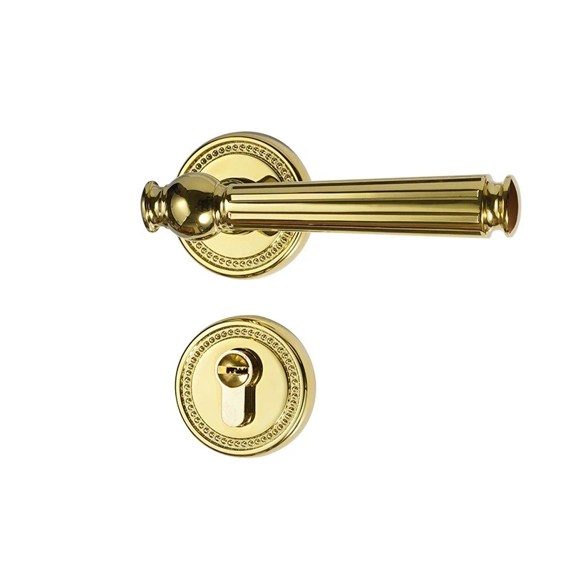 

Zinc alloy French gold door lock indoor wooden door split lock bedroom door lock