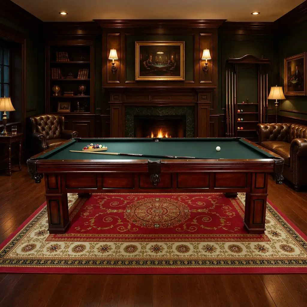 Certified Solid Wood Pool Table Frame, Leather Pockets, 25mm Slate, Tournament Felt, OEM Custom, 7-9FT