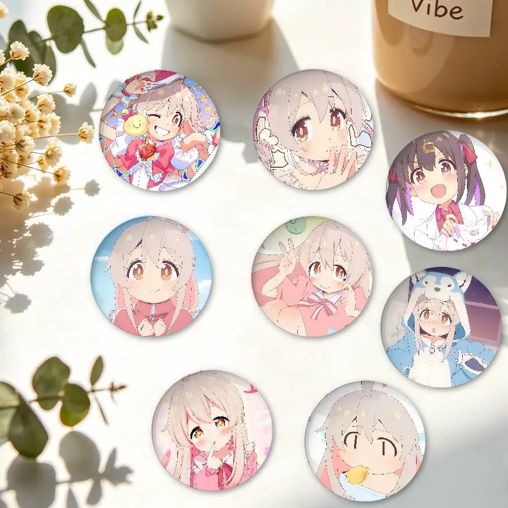 O-Onimai Badges Creative Tinplate Button PinsBrooch Creative Quotes Badge Clothes Gift For Kids Friends