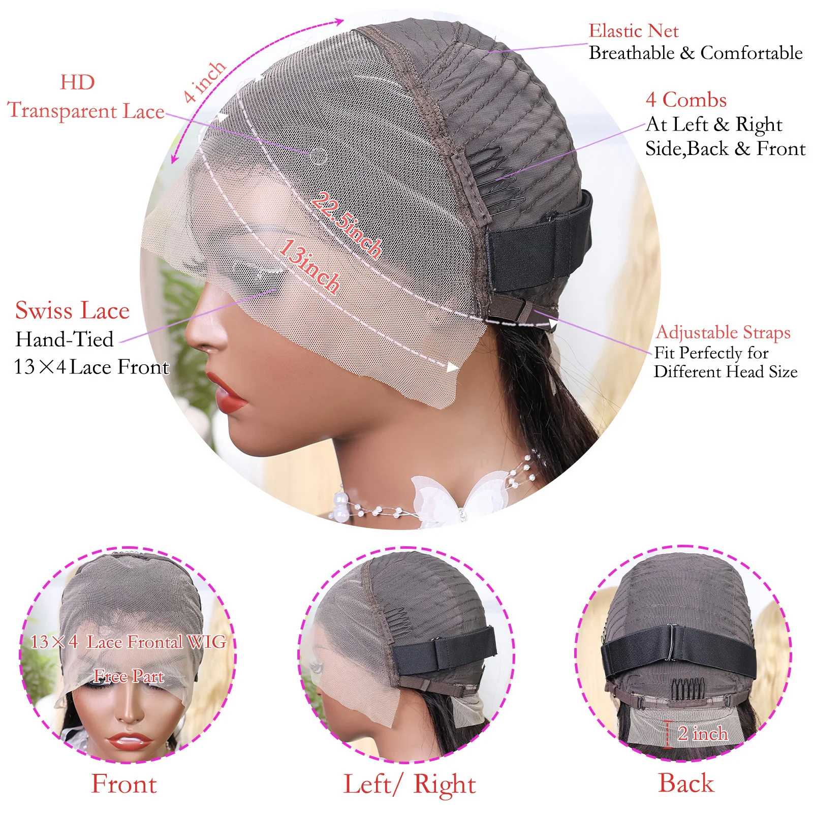 العظام مستقيم 13x4 الدانتيل الباروكات الأمامية 100% البرازيلي ريمي الشعر البشري قصير HD شفافة الدانتيل بوب شعر مستعار شعر الإنسان 200 الكثافة