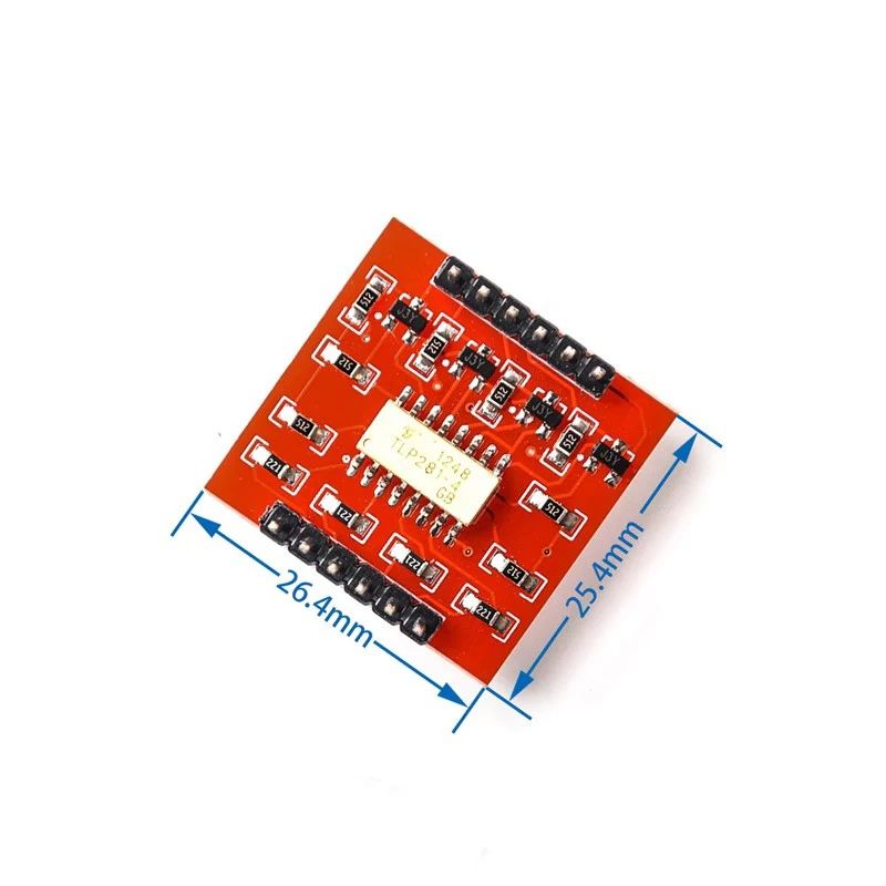2-200Pcs TLP281 4-way Optocoupler Isolation Module High and Low Level Expansion Board Electronic Building Block Module