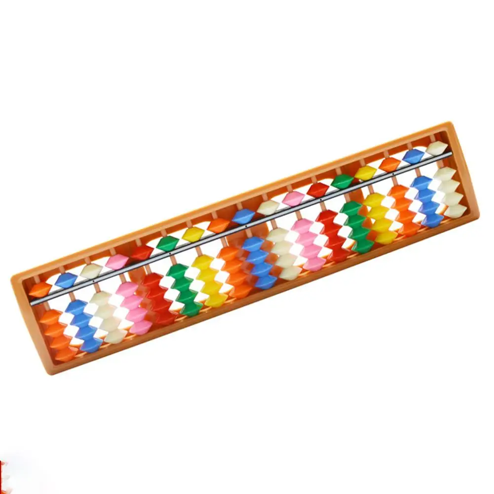 1 PC 17 Column Plastic Abacus With Colorful Beads Children Math Arithmetic Counting Tool For Students Kindergarten Kids