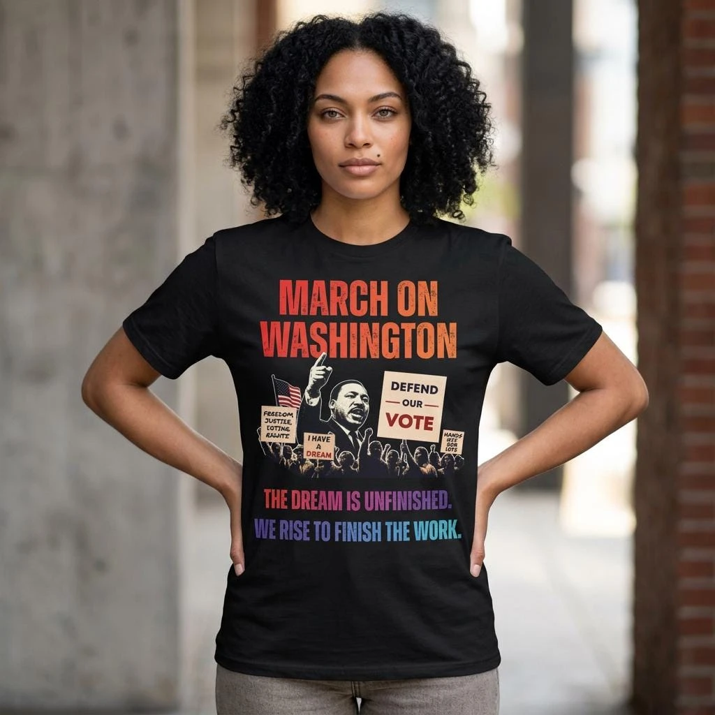 March on Washington 2026 Shirt | The Dream Is Unfinished | Defend The Vote People Power Tee