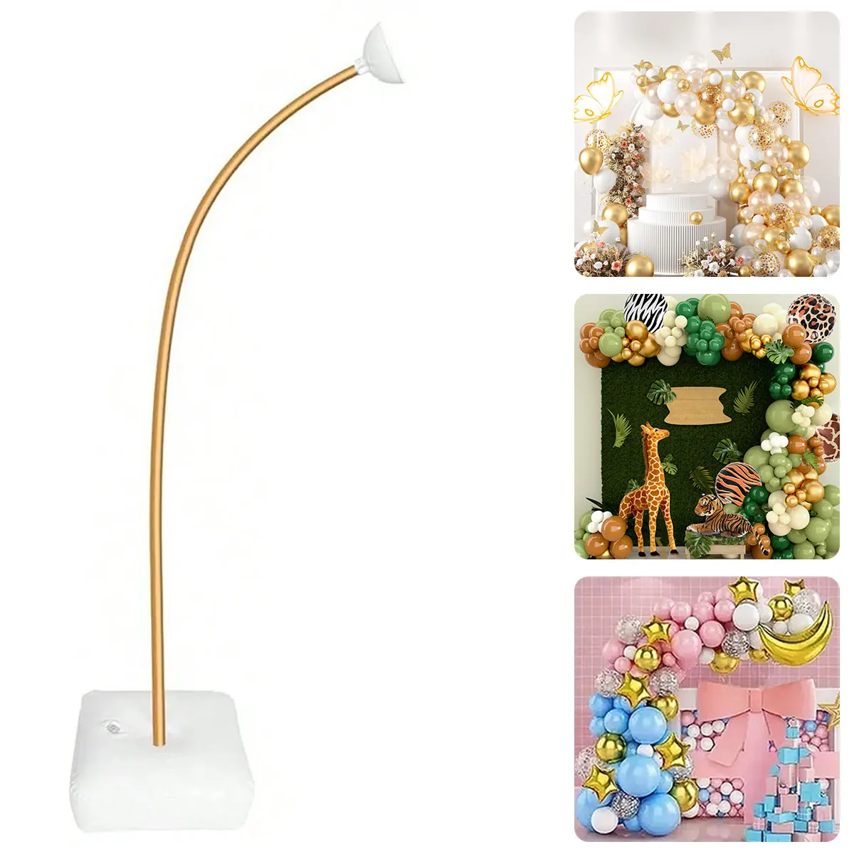 

Регулируемая подставка для арки воздушных шаров 1,5/2,5 м с основанием, декор для детского душа на день рождения, рамка для арки воздушных шаров, свадебная колонна для воздушных шаров