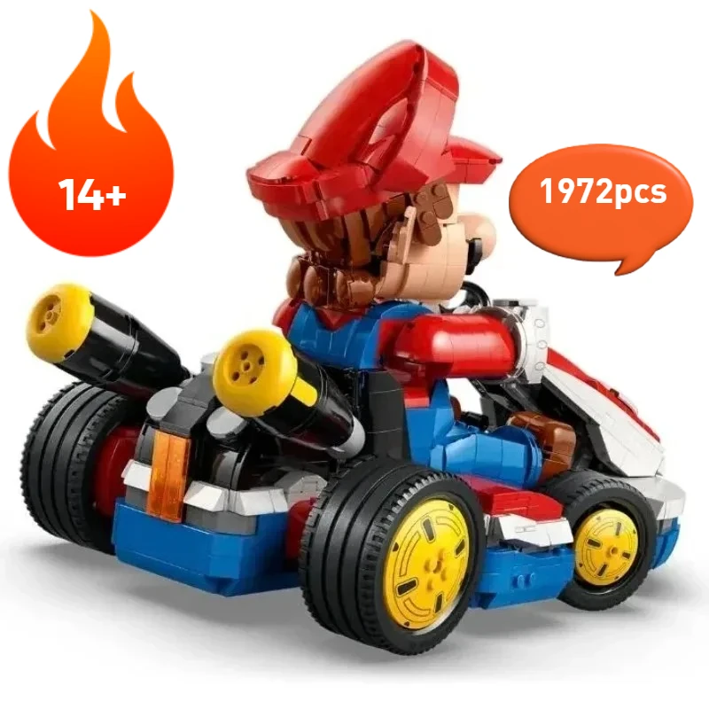

2025 New 72037 Standard Kart Model Building Blocks Classic Game Racing Car Assembly Bricks Toys for Kids Educational Gift