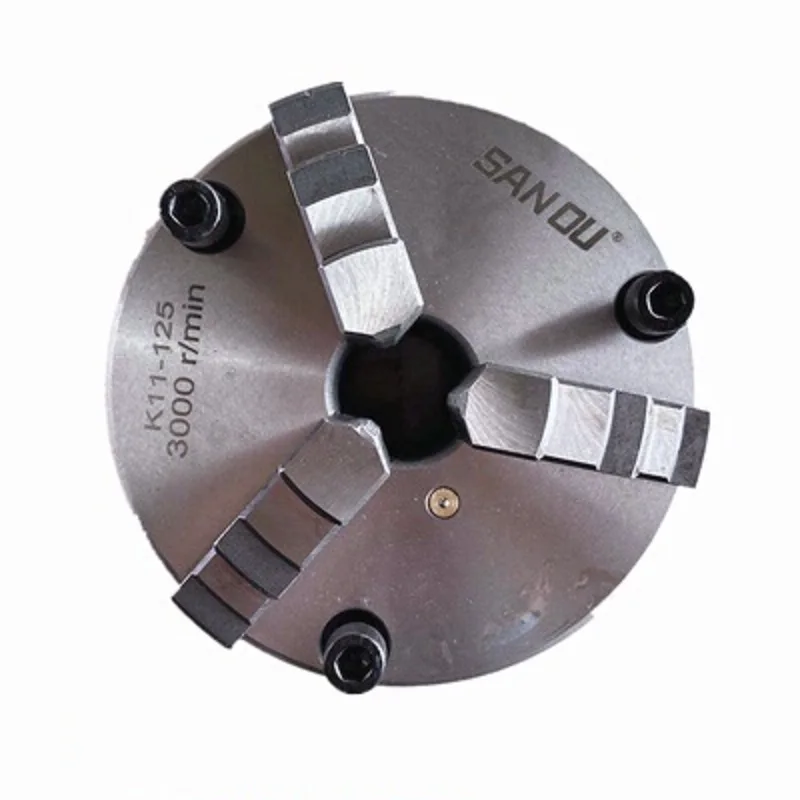K11-125  3 Jaw Self-centered Rotating Lathe Chuck Three-claw Manual Machine Tool K11