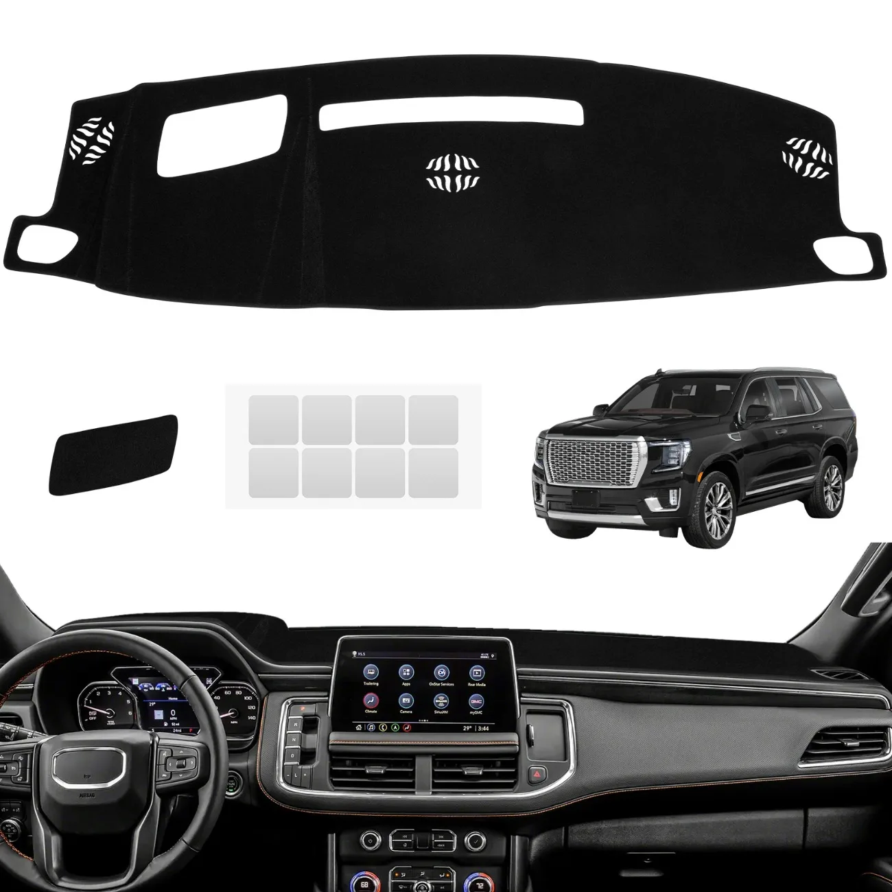

Dashboard Cover Mat for 2021 2022 2023 Chevrolet Suburban Tahoe for GMC Yukon Accessories Dash Mat Sunshade Protector Interior