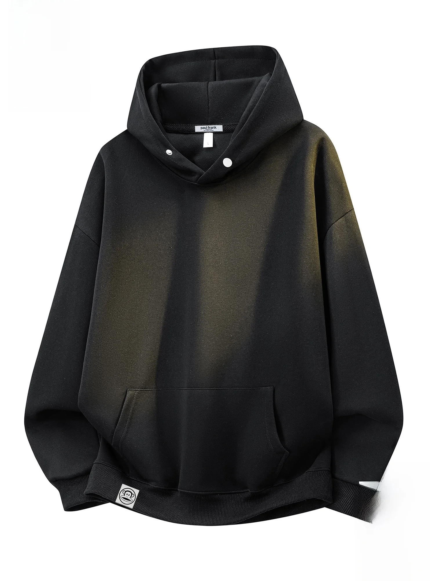 

Мужская толстовка свободного кроя Paul Frank с длинными рукавами, однотонная, повседневная, в американском стиле, весна-осень, молодежная мода