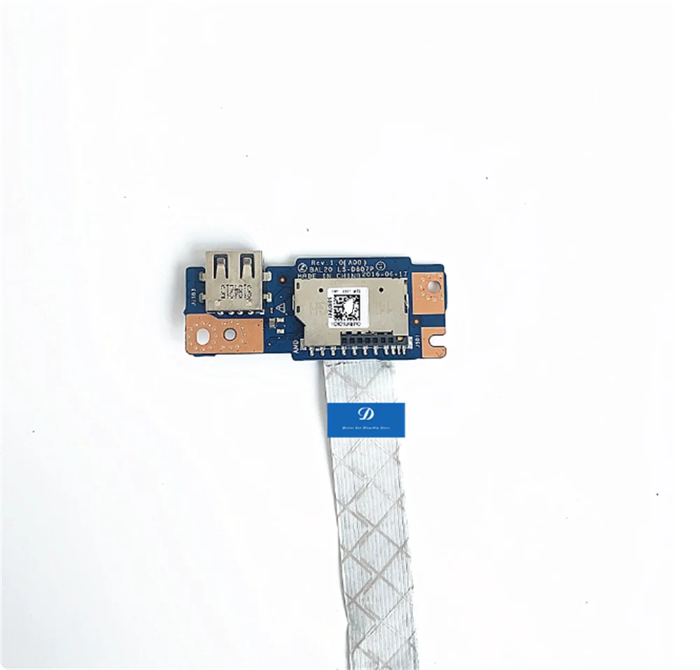 Novo PARA Dell 15 5564 5567 5565 LS-D807P Placa de Interface USB SD