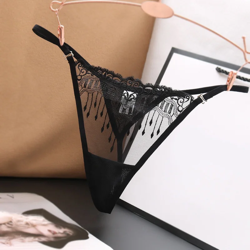 Sexy Lace Thong Women G Strings Panties Transparent Underwear Ladies Briefs Lingere Underware Lingerie