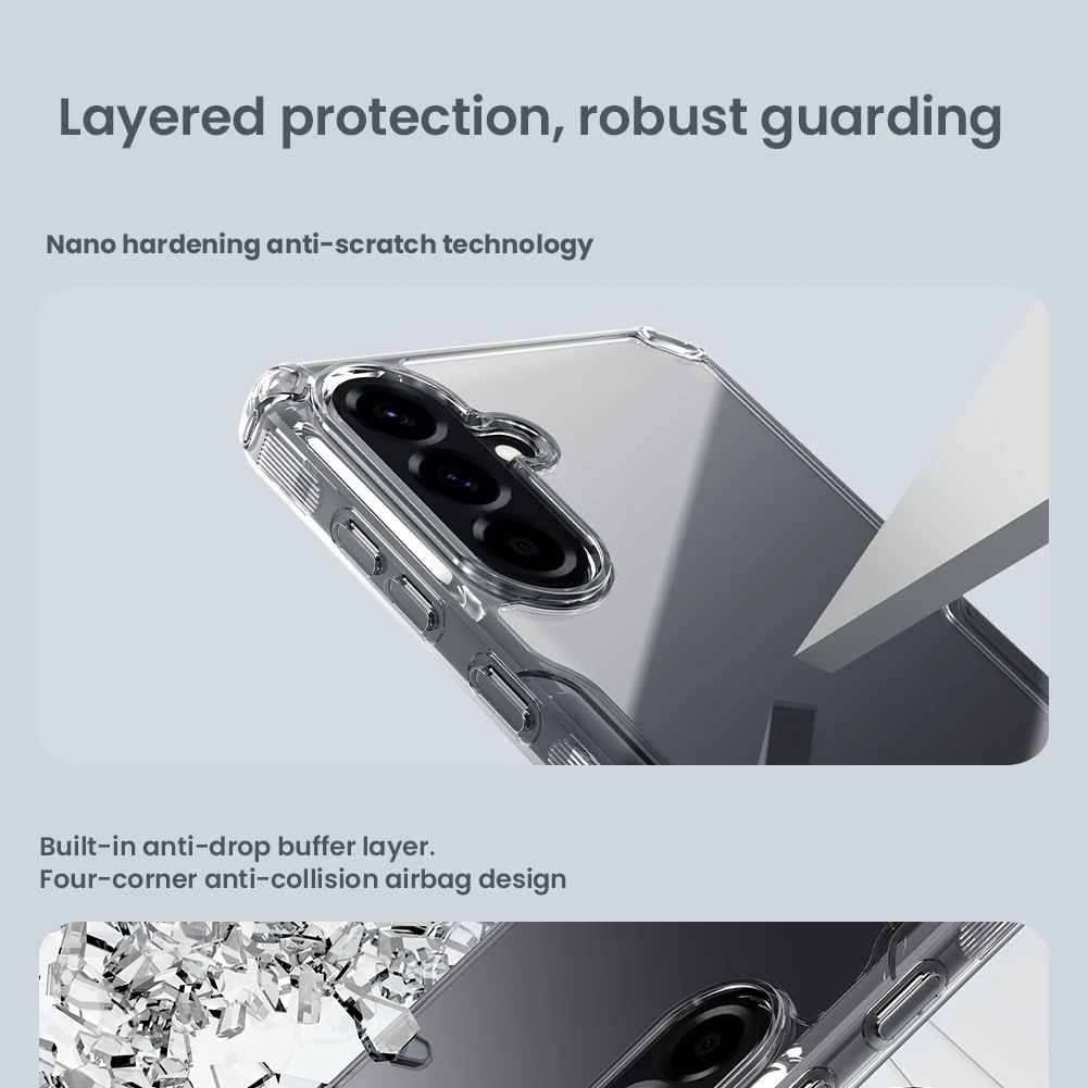 

Чехол для Samsung Galaxy A56 5G Nillkin, чехол для телефона из ТПУ, силиконовый прозрачный чехол, задняя крышка, защита