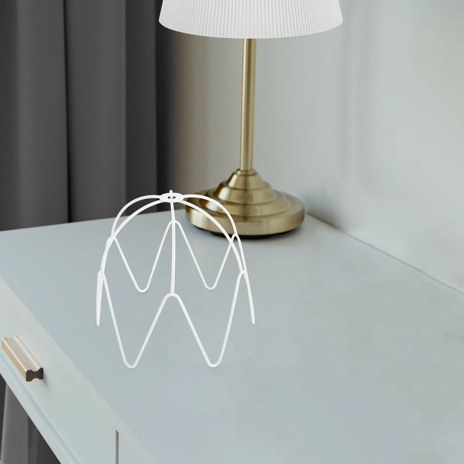 

1 шт., хрустальная рамка лампы, металлическая стойка для абажура для настольной лампы, потолочный светильник, кронштейны для абажура «сделай сам», винтажный держатель для проволоки