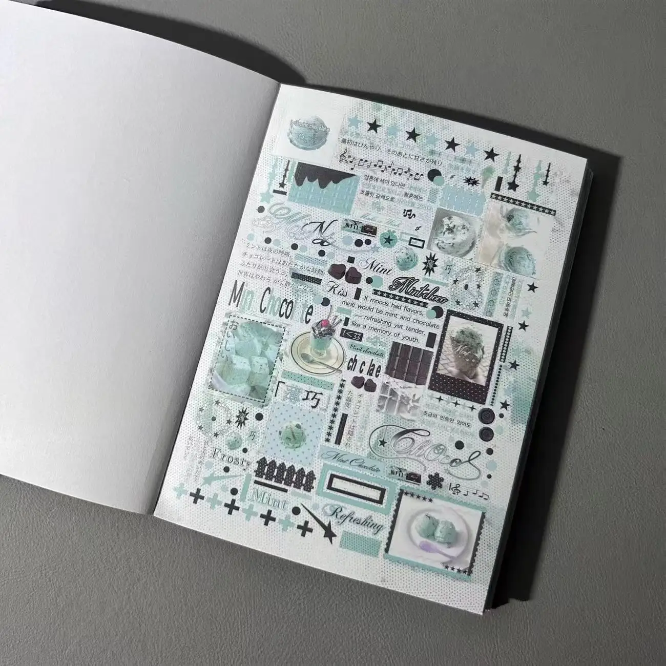 30-page Korean-style Hypothermia Node Sticker Book High-visual Sticker Album in Ins Style Vintage Planner Decoration Material
