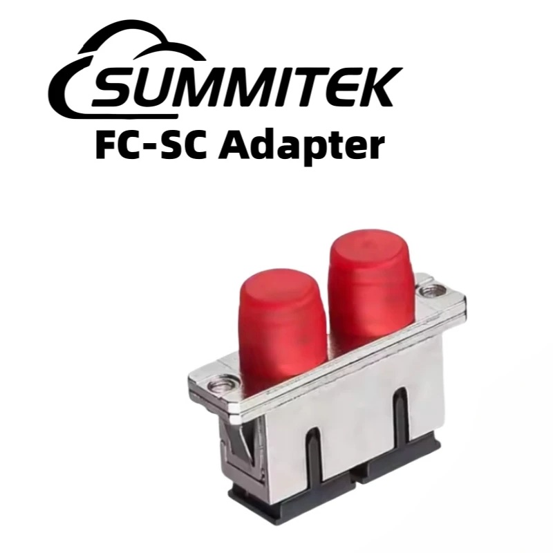 

Summitek Fiber Optic Dual Core FC-SC Adapter Male Female Single Mode Converter 2Core Hybrid Connector